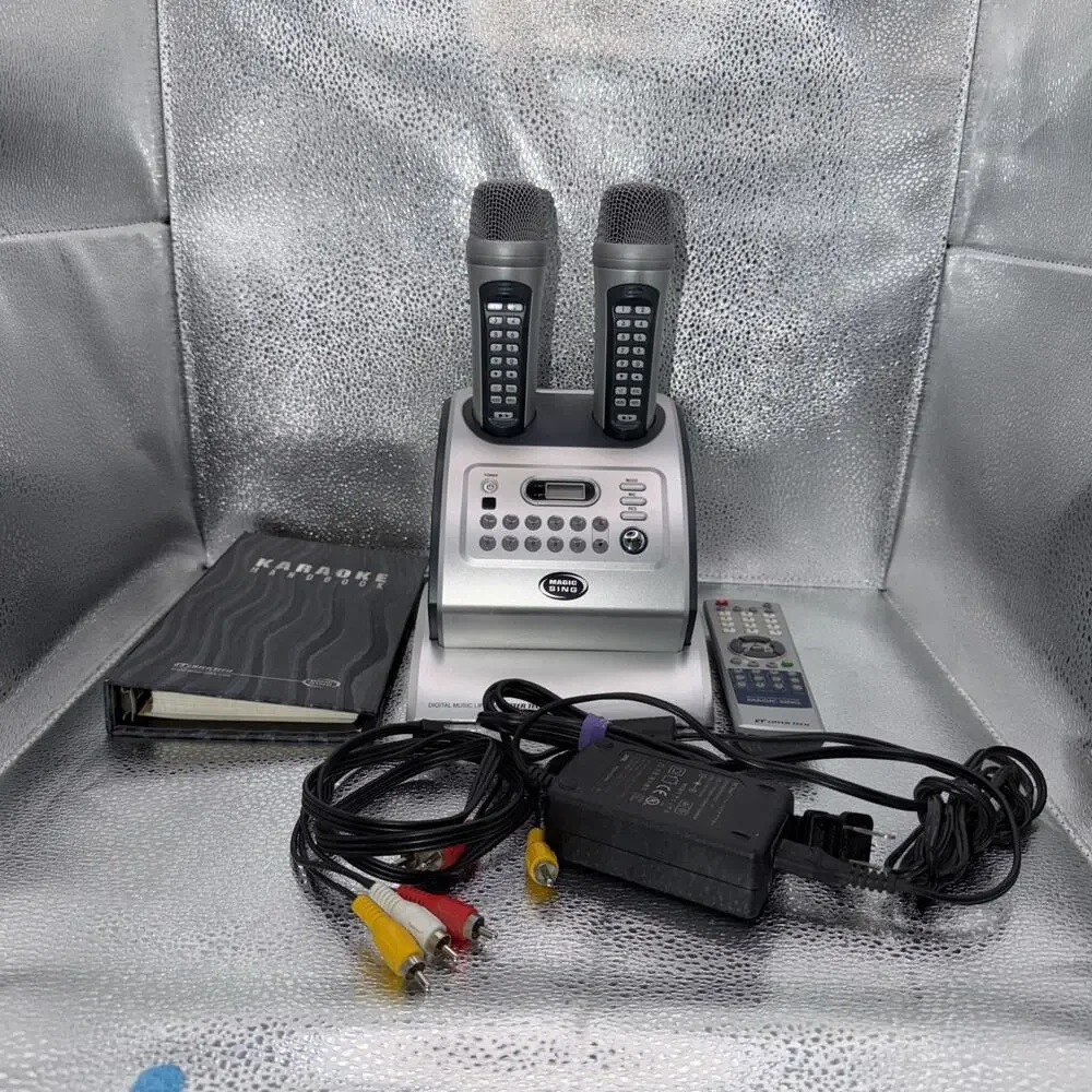 Magic Sing New Generation Of Karaoke w/ 2 Microphones & Songs Book